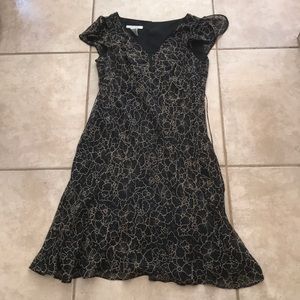 Nine West black floral dress